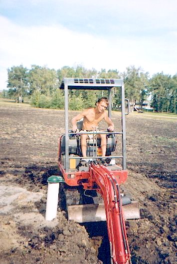 digging trenches